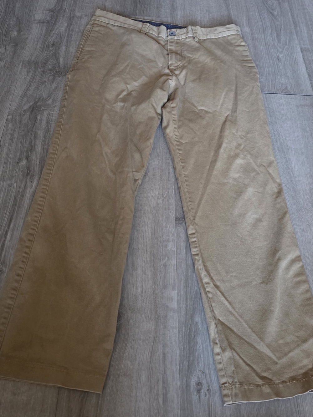 Ashworth Men's Classic Khaki Cotton Pants - 34W  30L